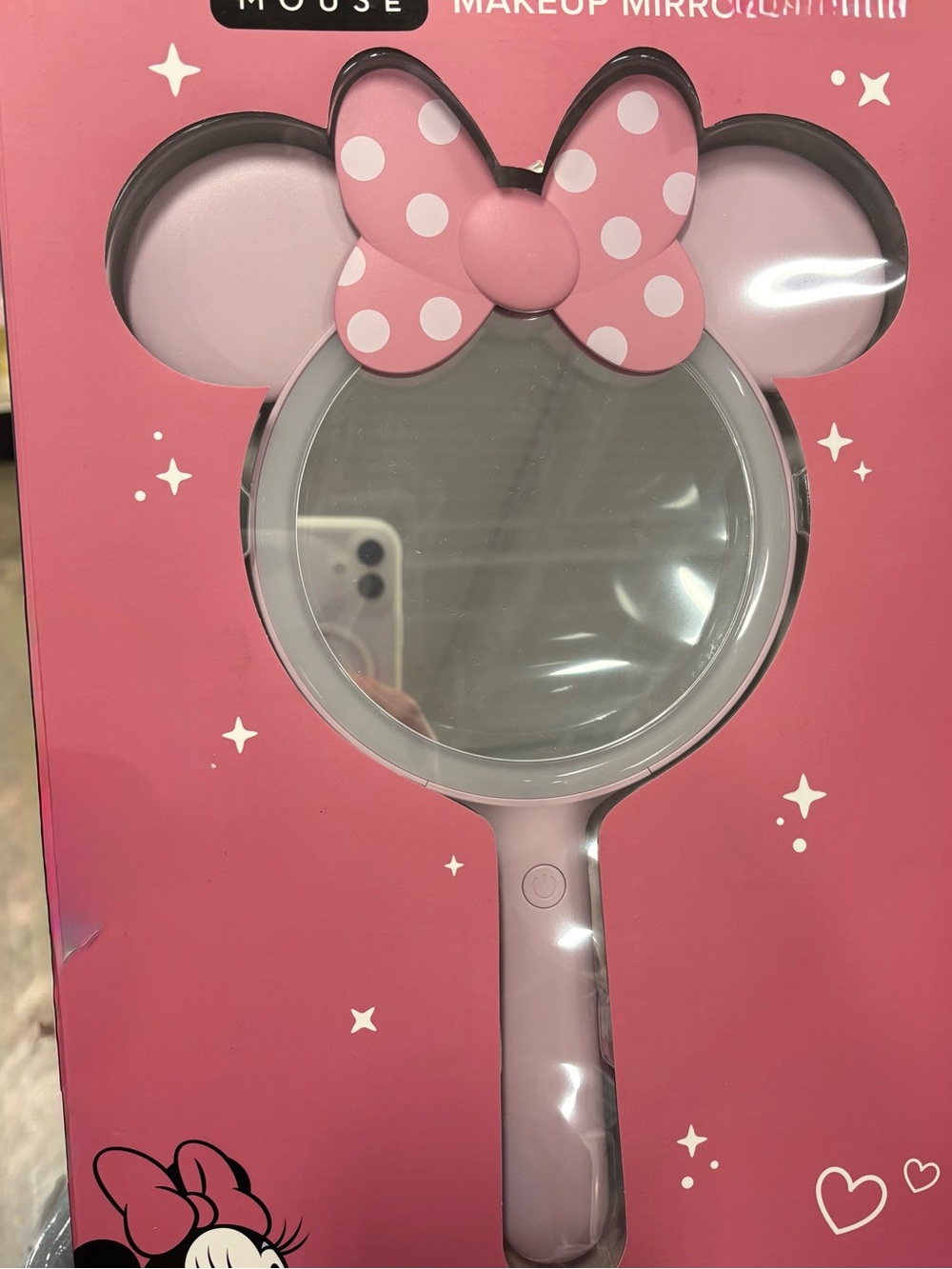 Disney Minnie Mouse Bowtiful LED Handheld Makeup Mirror - Pink
